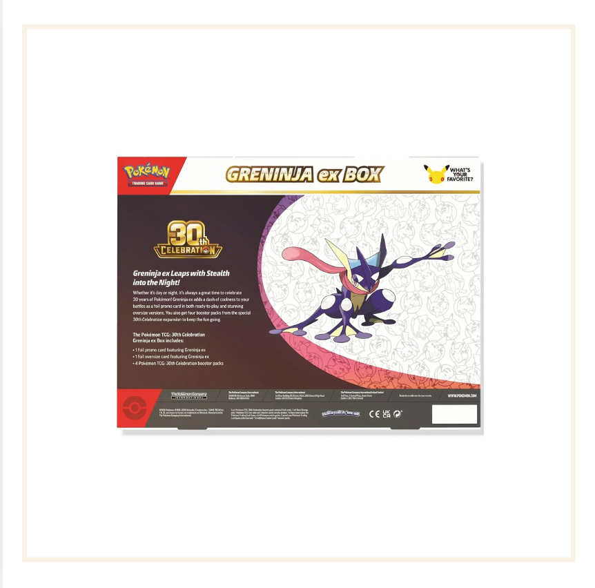 Pokèmon Mega Evolution 30th Celebration Greninja Ex Box