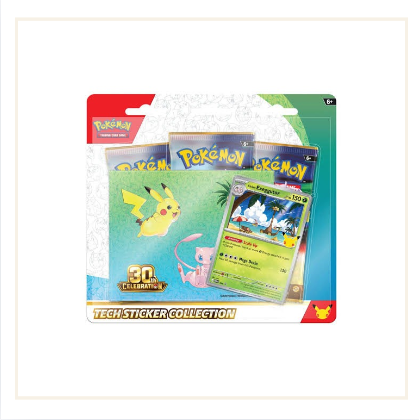 Pokémon 30th Celebration Tech Sticker Collection