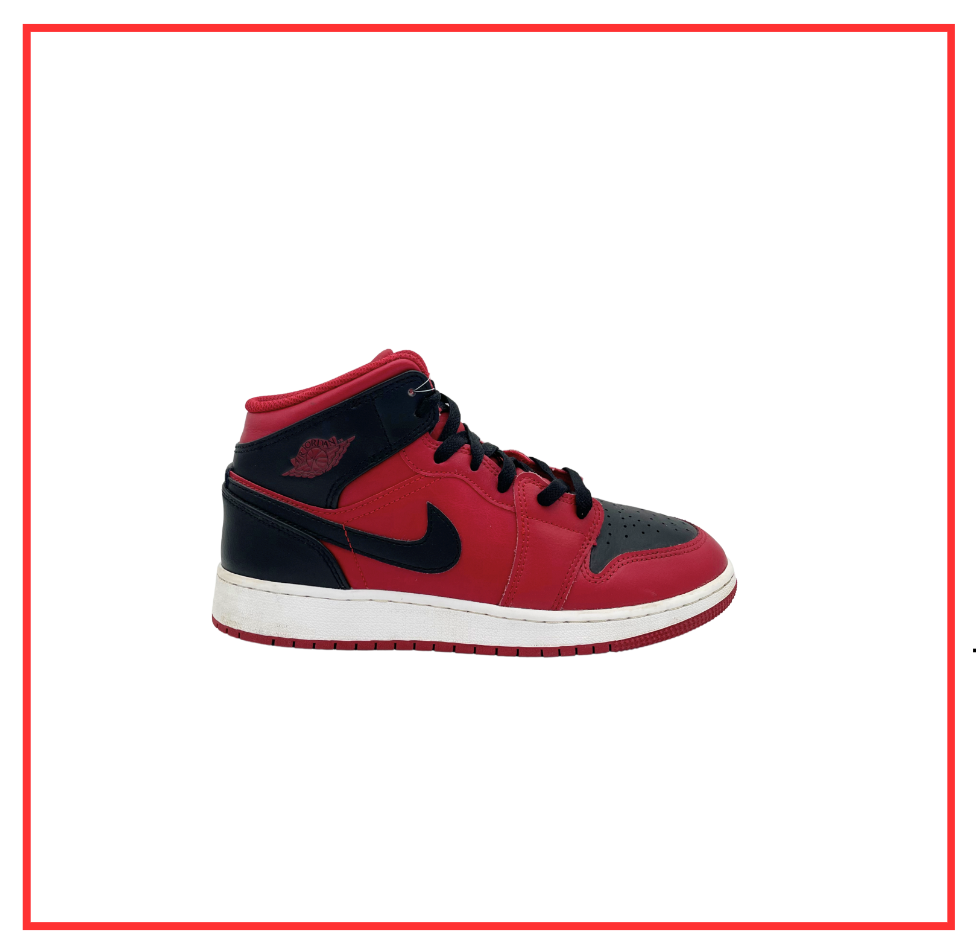 Air Jordan 1 Mid Reverse Bred (GS) (2021) (Preloved) UK 6 | EU 40