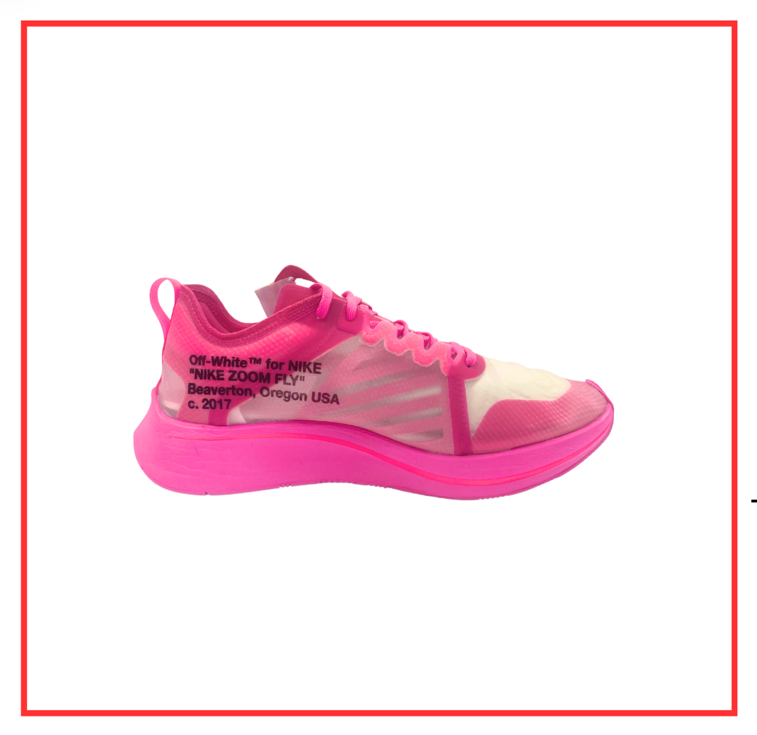 Off-White x Nike Zoom Fly Pink (Preloved) UK 9.5