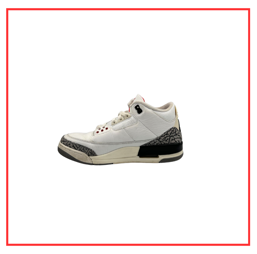 Air Jordan 3 Retro White Cement (Preloved) UK 7.5