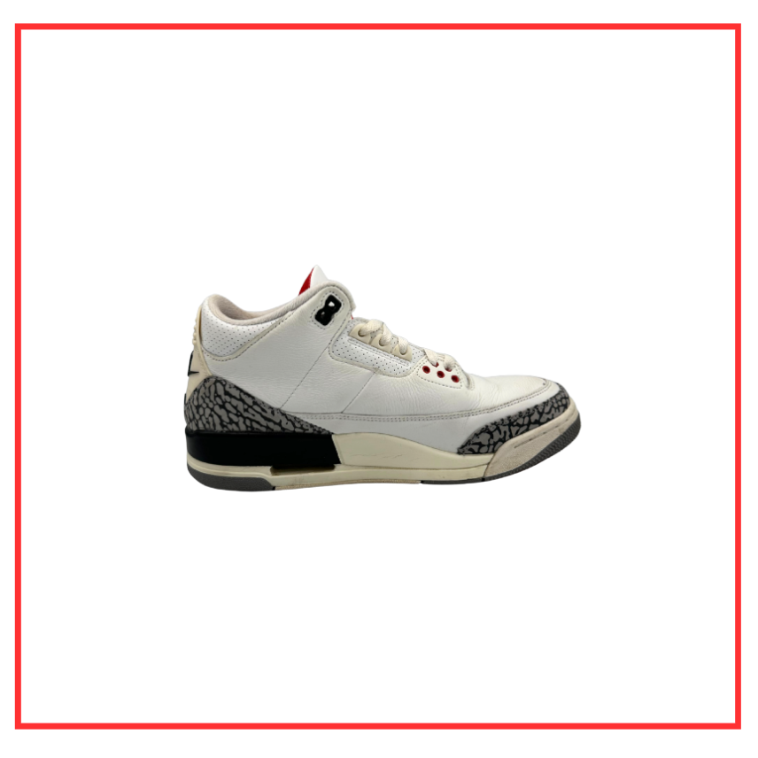 Air Jordan 3 Retro White Cement (Preloved) UK 7.5