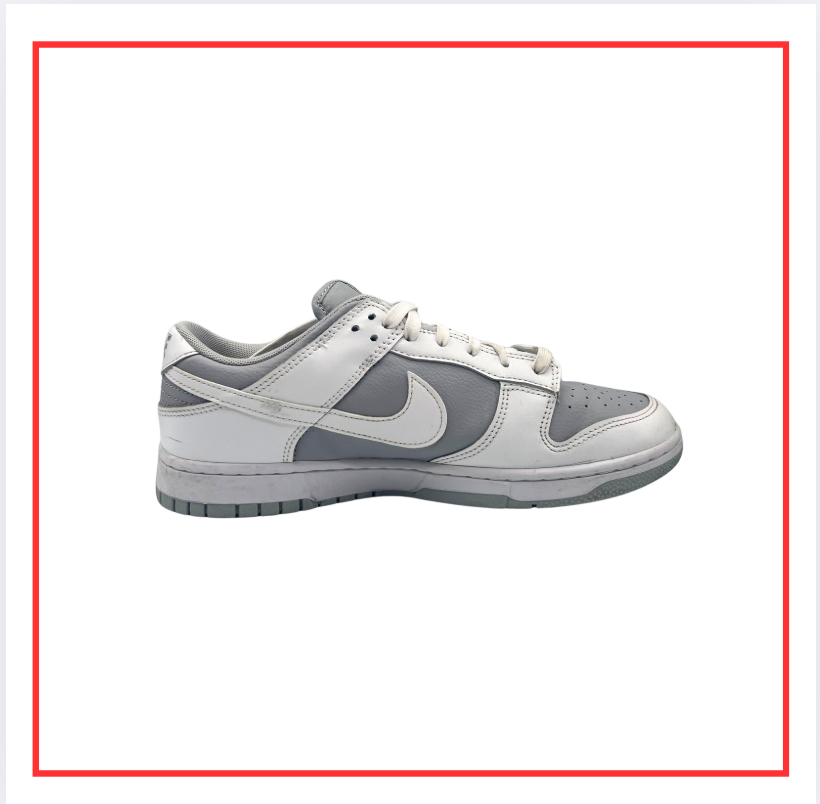 Nike Dunk Low White Grey (Preloved) UK 9
