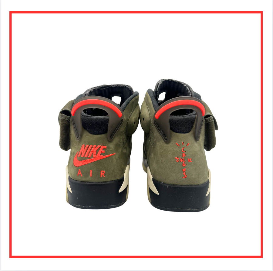 Travis Scott x Air Jordan 6 Olive (2019) (Preloved) UK 7.5
