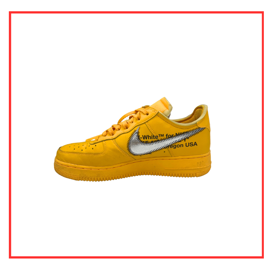 Nike Air Force 1 Low Off-White ICA University Gold (Preloved) UK 7