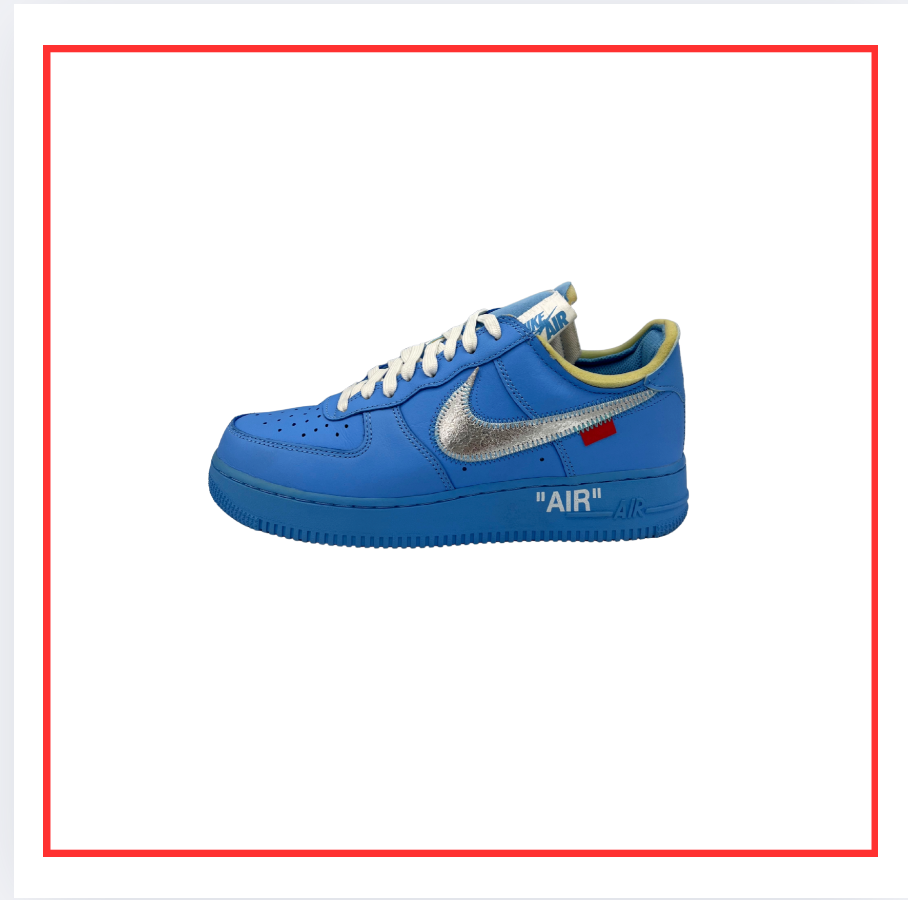 Nike Air Force 1 Low Off-White MCA University Blue (Preloved) UK 7