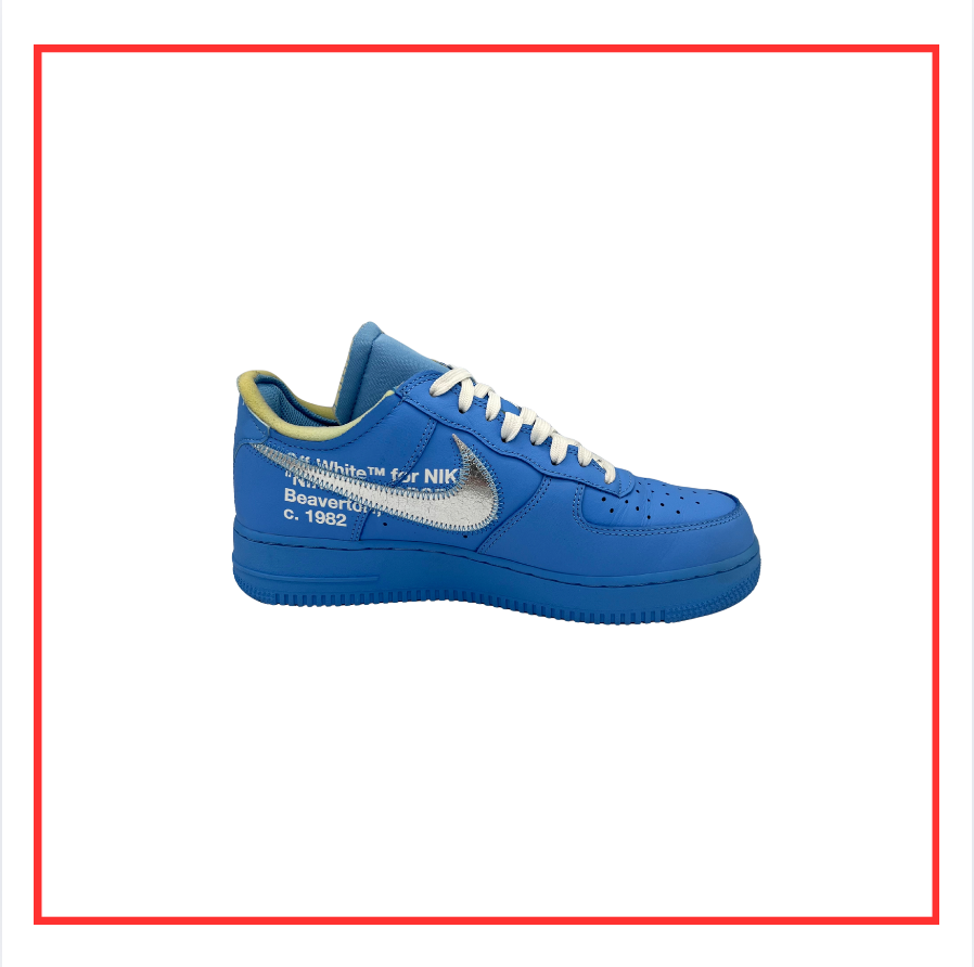Nike Air Force 1 Low Off-White MCA University Blue (Preloved) UK 7