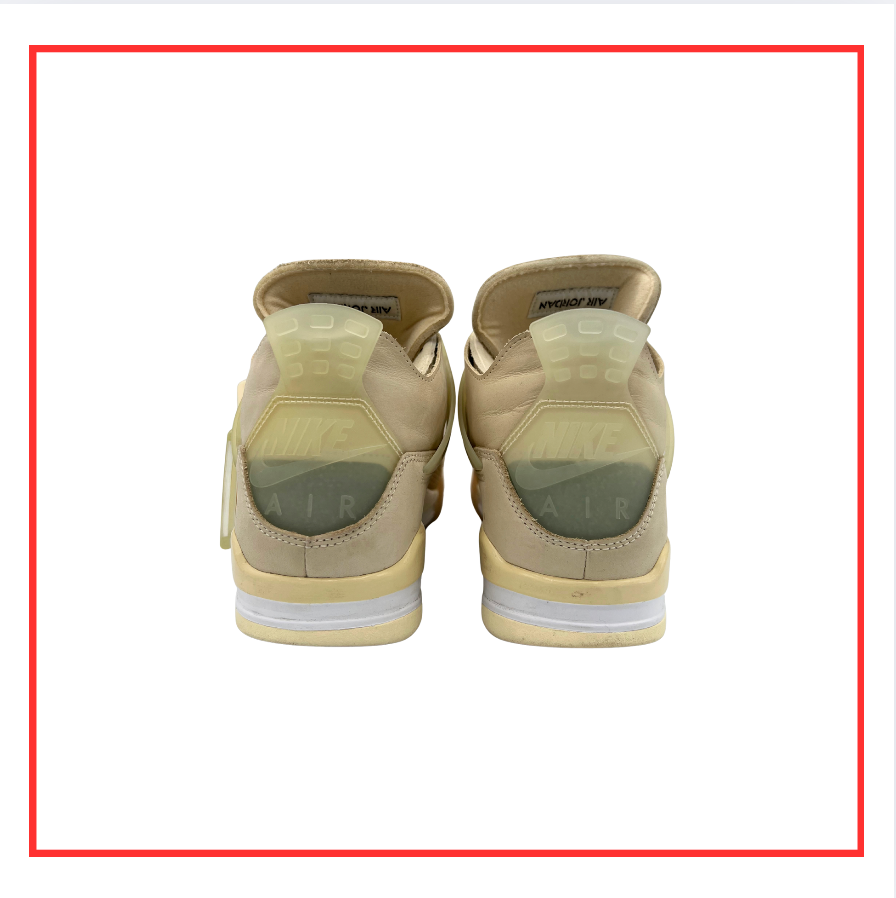 Off-White™️ x Air Jordan 4 Retro Sail (W) (Preloved) UK 7.5