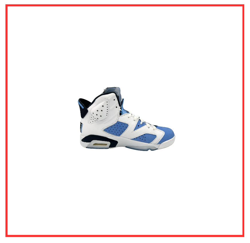 Air Jordan 6 Retro UNC White (Preloved) UK 7.5