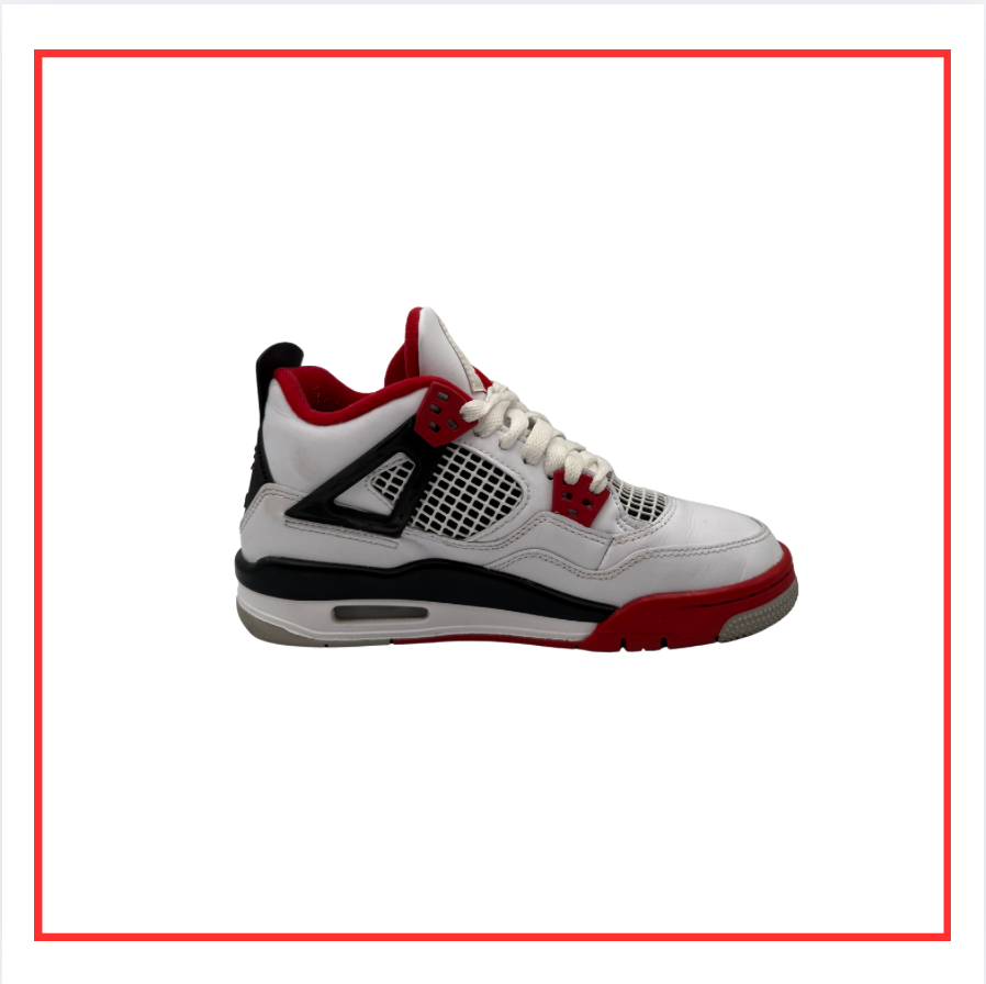 Air Jordan 4 Retro Fire Red (GS) (Preloved) UK 4