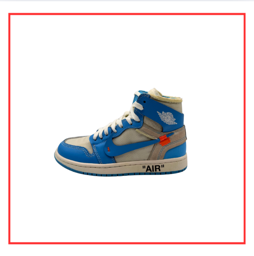 Off-White™️ x Air Jordan 1 Retro High University Blue (Preloved) UK 4