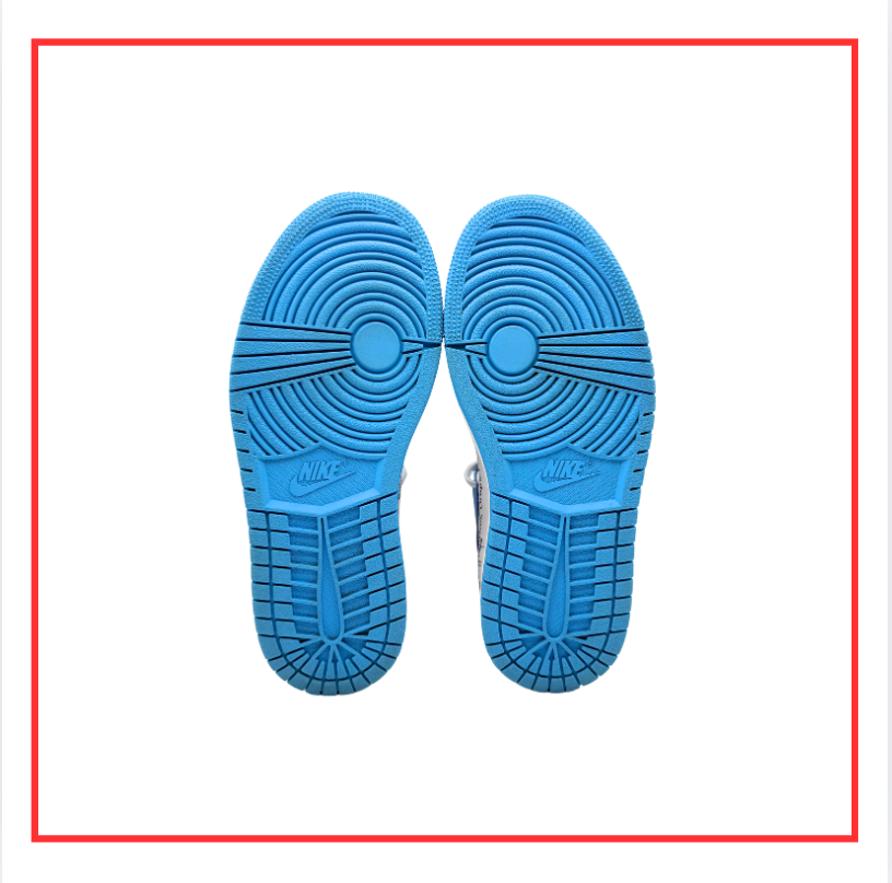 Off-White™️ x Air Jordan 1 Retro High University Blue (Preloved) UK 4