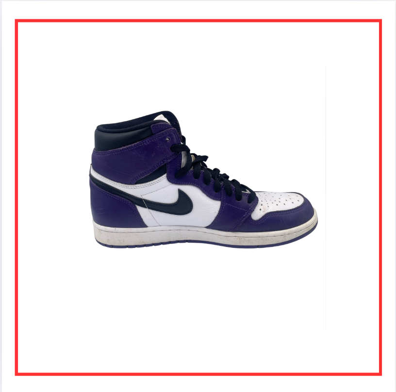 Air Jordan 1 Retro High Court Purple White (Preloved) UK 9.5