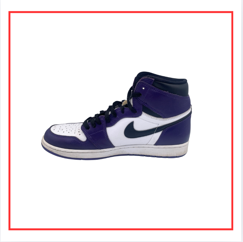 Air Jordan 1 Retro High Court Purple White (Preloved) UK 9.5