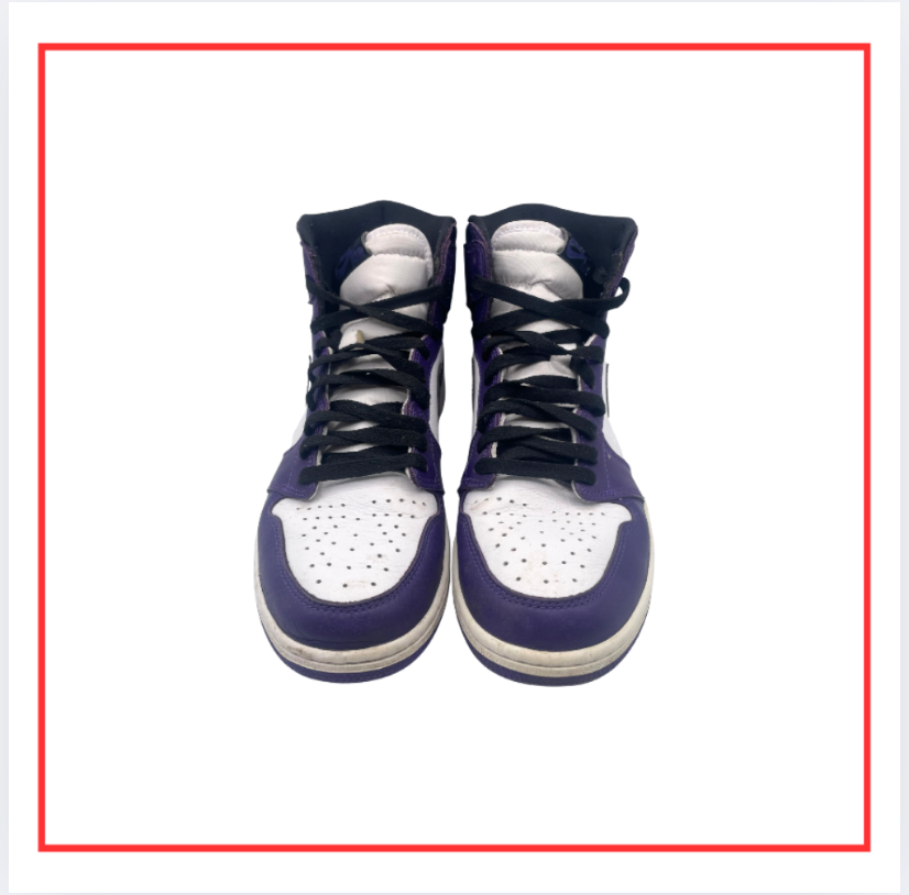 Air Jordan 1 Retro High Court Purple White (Preloved) UK 9.5
