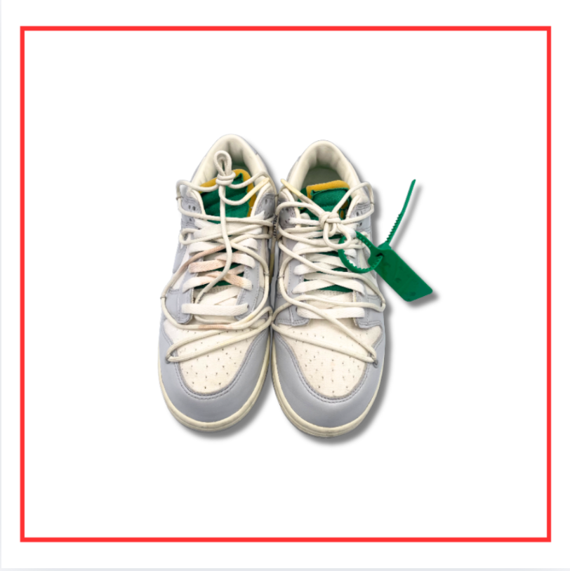 Off-White x Nike Dunk Low White Lot 25 (Preloved) UK 8.5