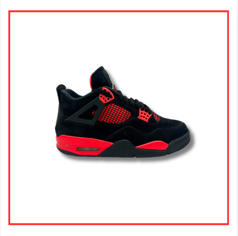 Air Jordan 4 Retro Red Thunder (Preloved) UK 8