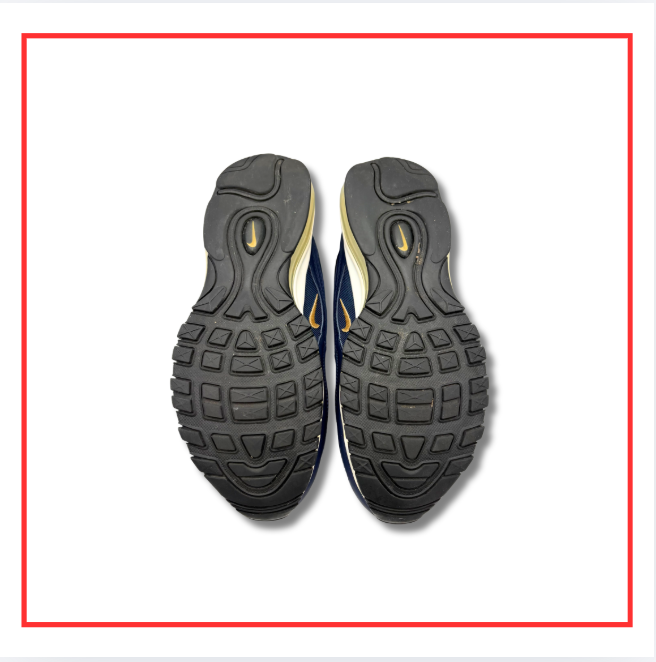 Nike Air Max 97 Midnight Navy Metallic Gold (Preloved) UK 7