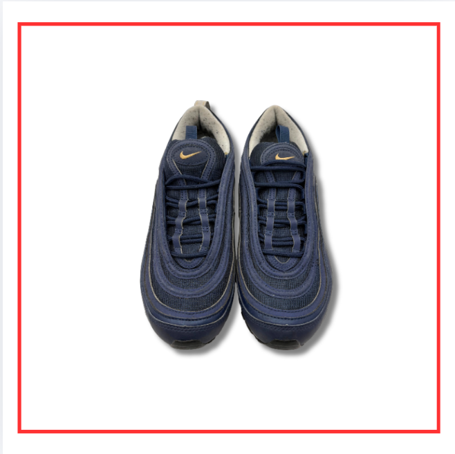 Nike Air Max 97 Midnight Navy Metallic Gold (Preloved) UK 7