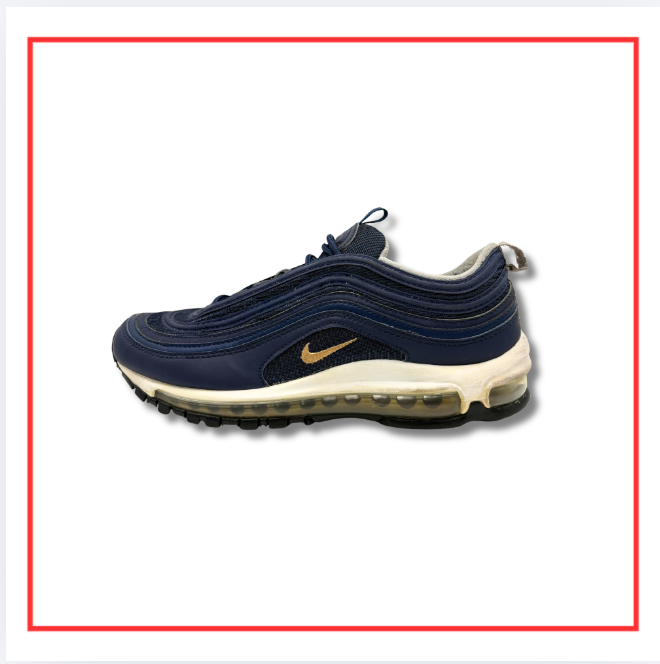 Nike Air Max 97 Midnight Navy Metallic Gold (Preloved) UK 7