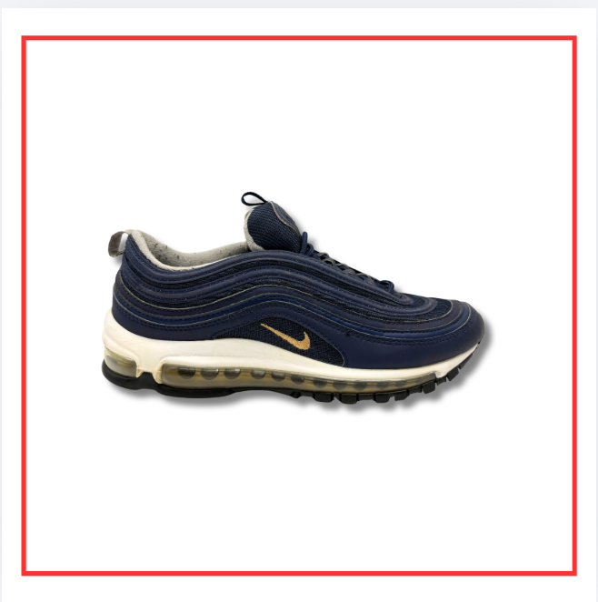 Nike Air Max 97 Midnight Navy Metallic Gold (Preloved) UK 7