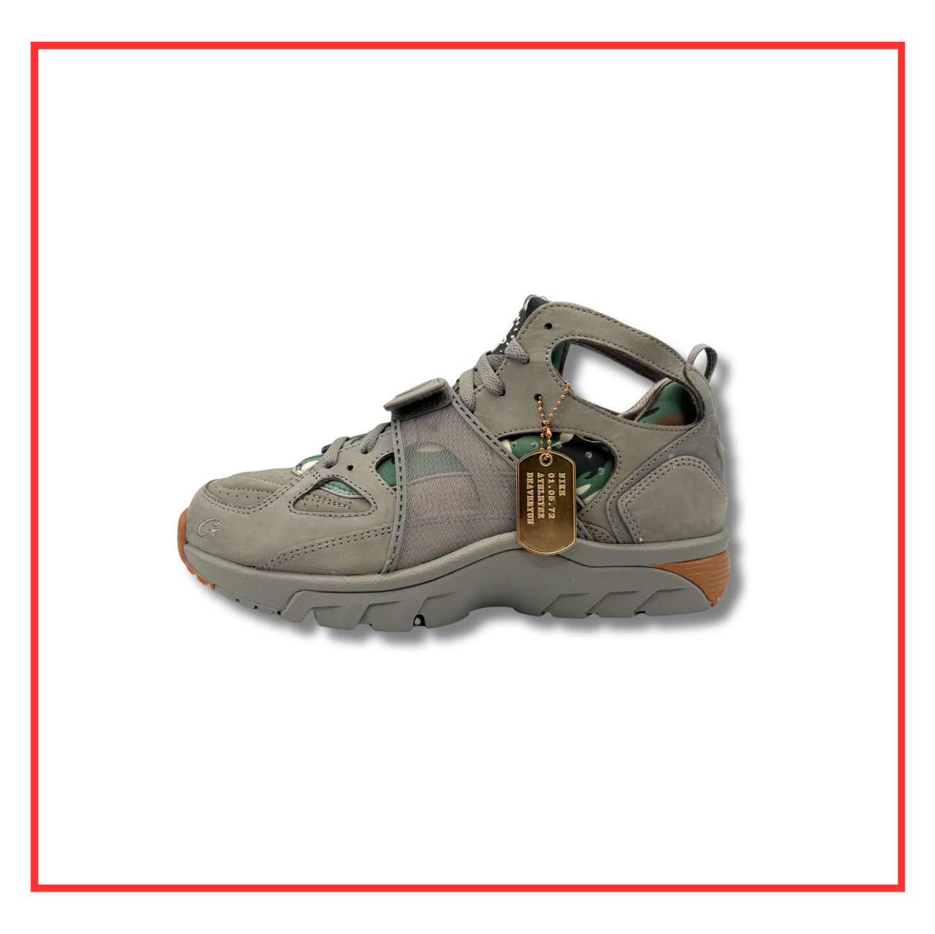 Nike Air Trainer Huarache Corteiz Gully Grey (Preloved) UK 9