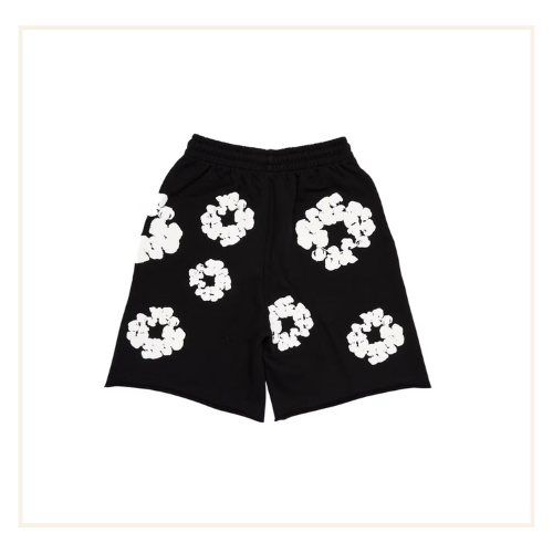 Denim Tears The Cotton Wreath Shorts Black