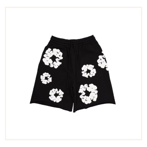 Denim Tears The Cotton Wreath Shorts Black