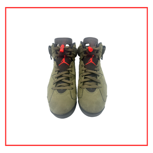 Travis Scott x Air Jordan 6 Olive (2019) (Preloved) UK 9