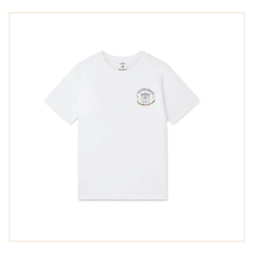 Casablanca Temple du Sport T-Shirt White