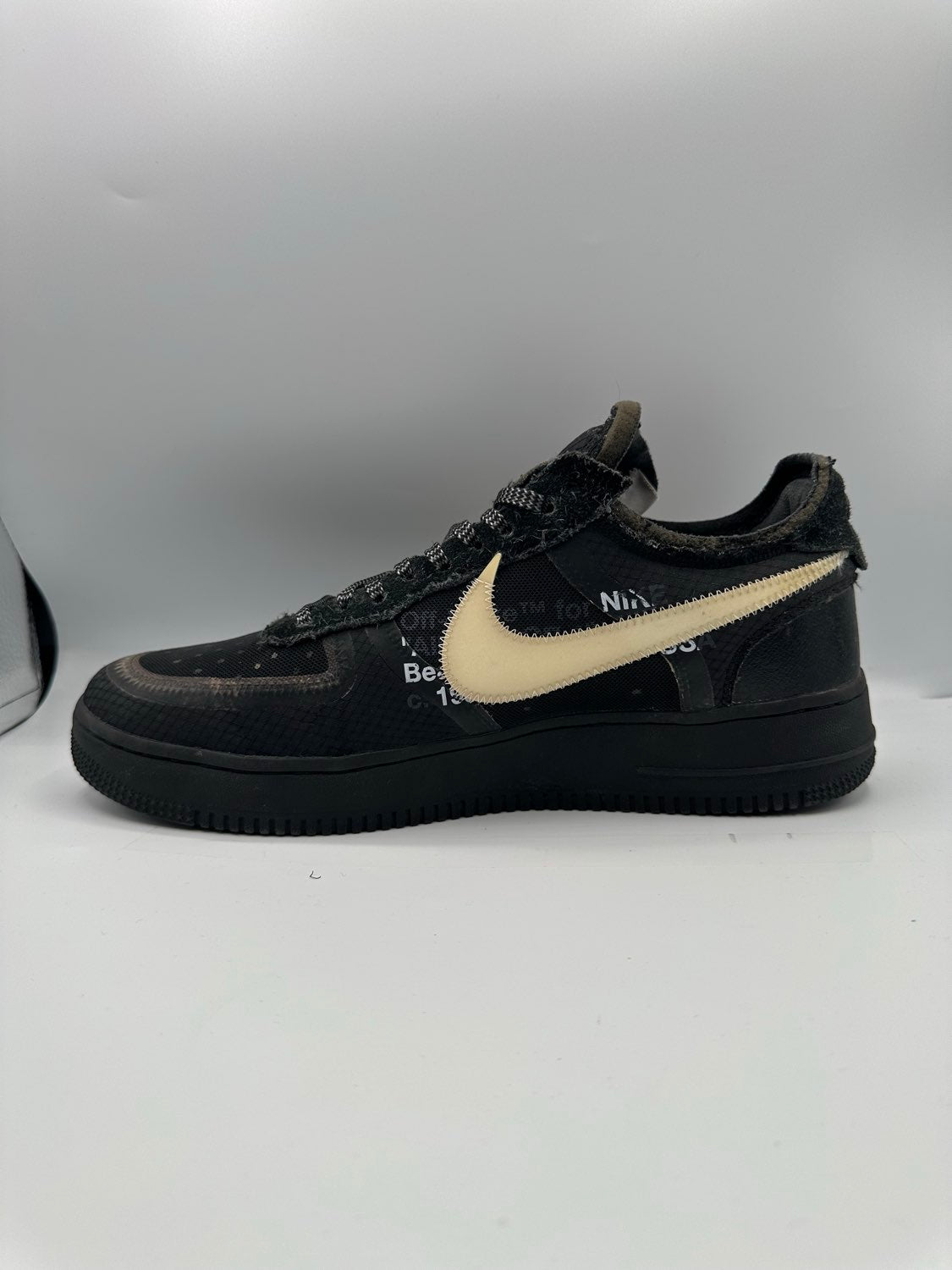 Nike Air Force 1 Low Off-White Black (Preloved) UK 10