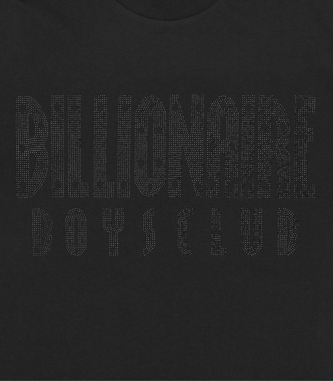Billionaire Boys Club Rhinestone Straight Logo T-shirt - Black