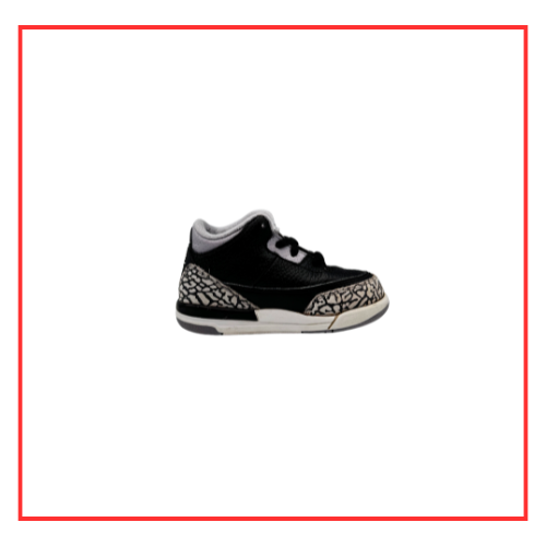 Air Jordan 3 Retro Black Cement (TD) (Preloved) UK 7.5C