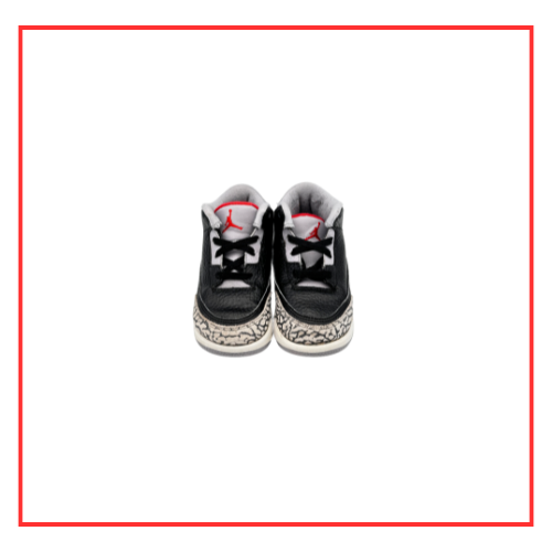 Air Jordan 3 Retro Black Cement (TD) (Preloved) UK 7.5C