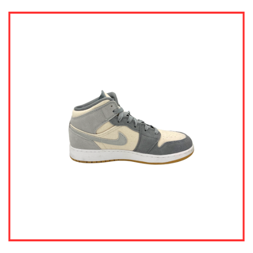 Air Jordan 1 Mid Coconut Milk Particle Grey (Preloved) UK 5