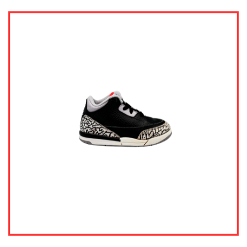 Air Jordan 3 Retro Black Cement (TD) (Preloved) UK 7.5C