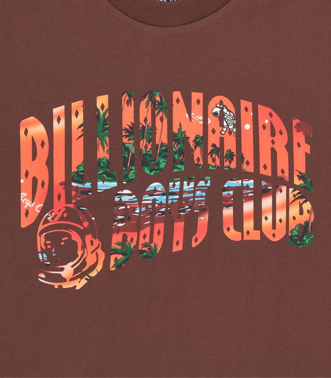 Billionaire Boys Club Tropical Island Fill Arch Logo T-shirt - Brown