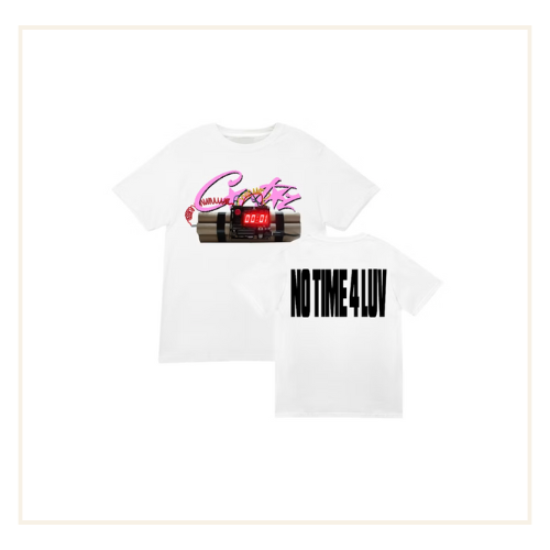 Corteiz No Time 4 Luv White Tee