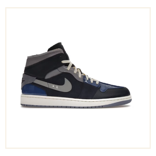 Air Jordan 1 Mid SE Craft Obsidian French Blue Ashen Slate White