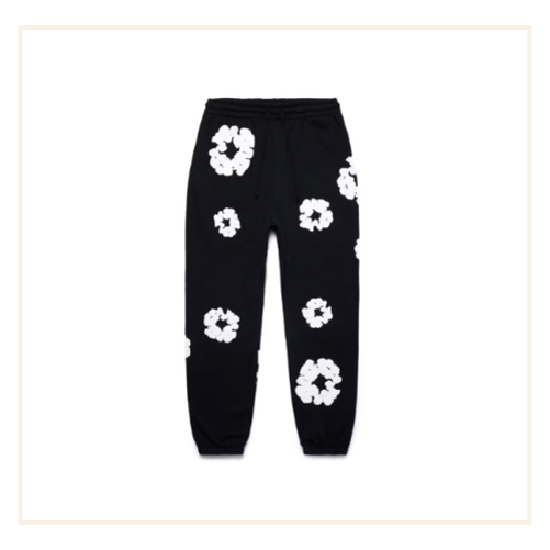 Denim Tears The Cotton Wreath Sweatpants Black