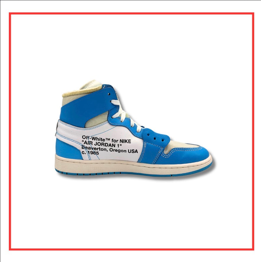 Off-White™️ x Air Jordan 1 Retro High University Blue (Preloved) UK 11