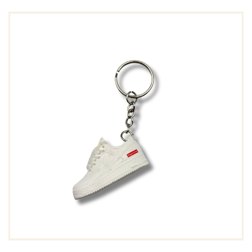 Nike Air force 1 Low x Supreme White (Keychain)