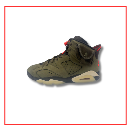 Travis Scott x Air Jordan 6 Olive (2019) (Preloved) UK 9