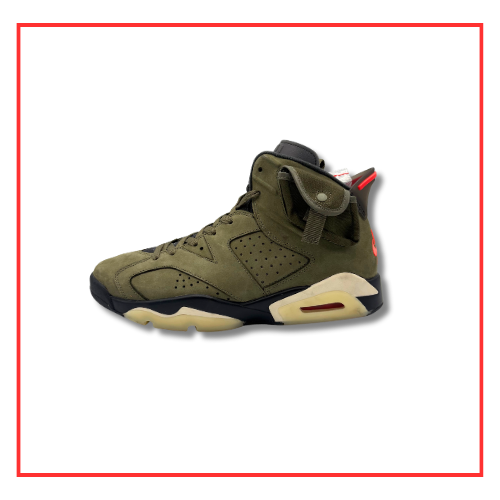 Travis Scott x Air Jordan 6 Olive (2019) (Preloved) UK 10