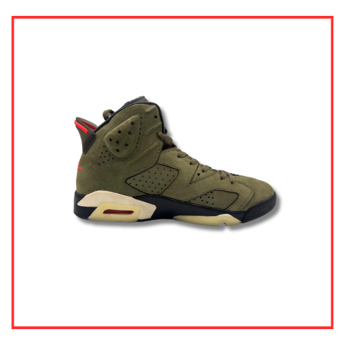 Travis Scott x Air Jordan 6 Olive (2019) (Preloved) UK 10