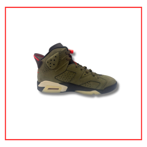 Travis Scott x Air Jordan 6 Olive (2019) (Preloved) UK 9