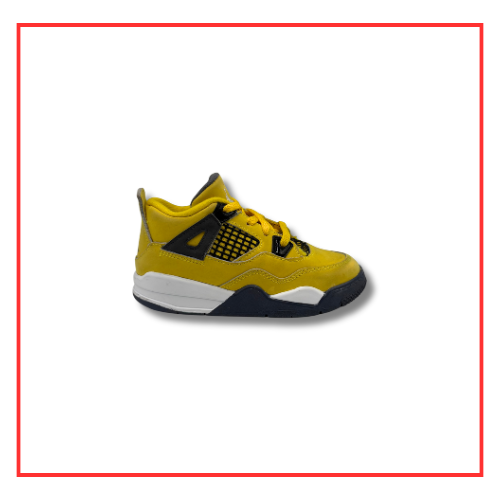 Air Jordan 4 Retro Lightning (2021) (TD) (Preloved) UK 9.5C