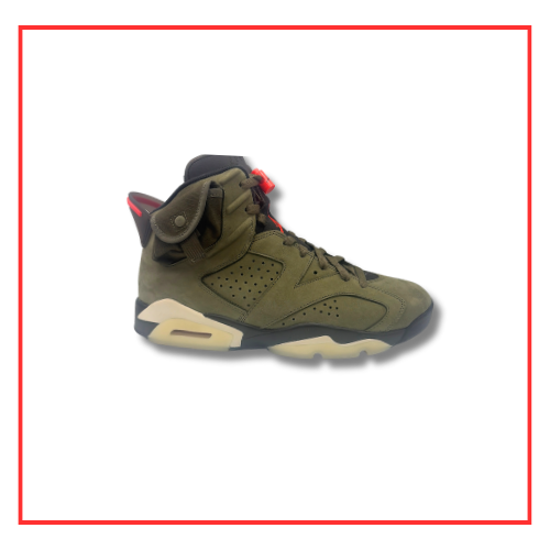 Travis Scott x Air Jordan 6 Olive (2019) (Preloved) UK 9