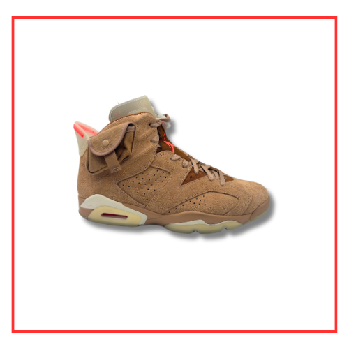 Travis Scott x Air Jordan 6 Retro British Khaki (Preloved) UK 10