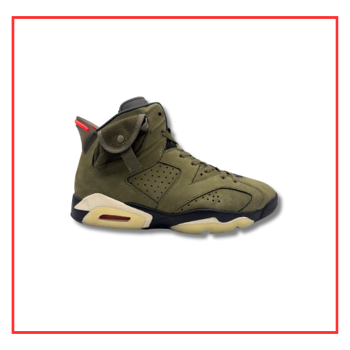 Travis Scott x Air Jordan 6 Olive (2019) (Preloved) UK 10